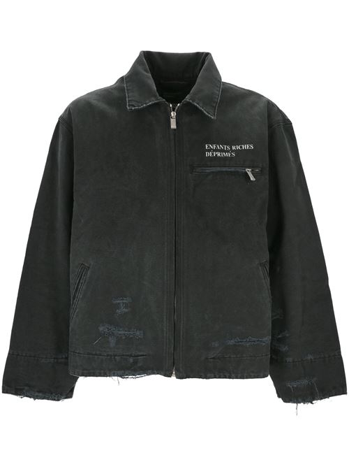 Logo distressed work jacket Enfants Riches Deprimes | 030439FADED BLACK